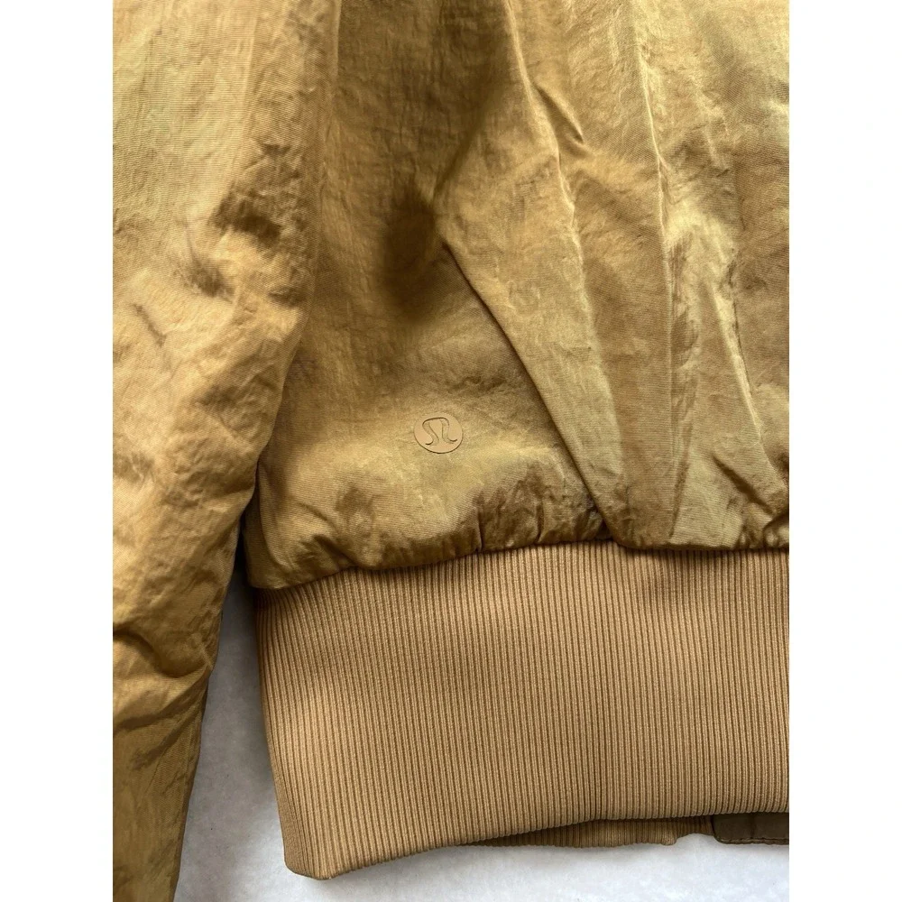 Lululemon Non Stop Bomber Jacket Womens 4 Frontier Full Zip Reversible Primaloft